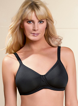 Amoena Greta WireFree Bra, Soft Cup, Front and Back Closure, Size